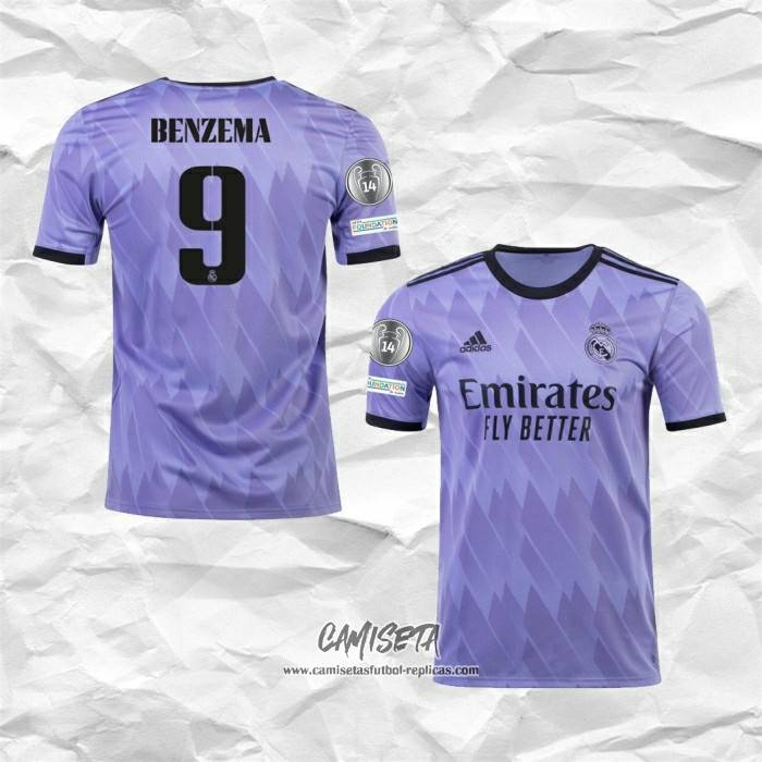 Segunda Camiseta Real Madrid Jugador Benzema 20222023